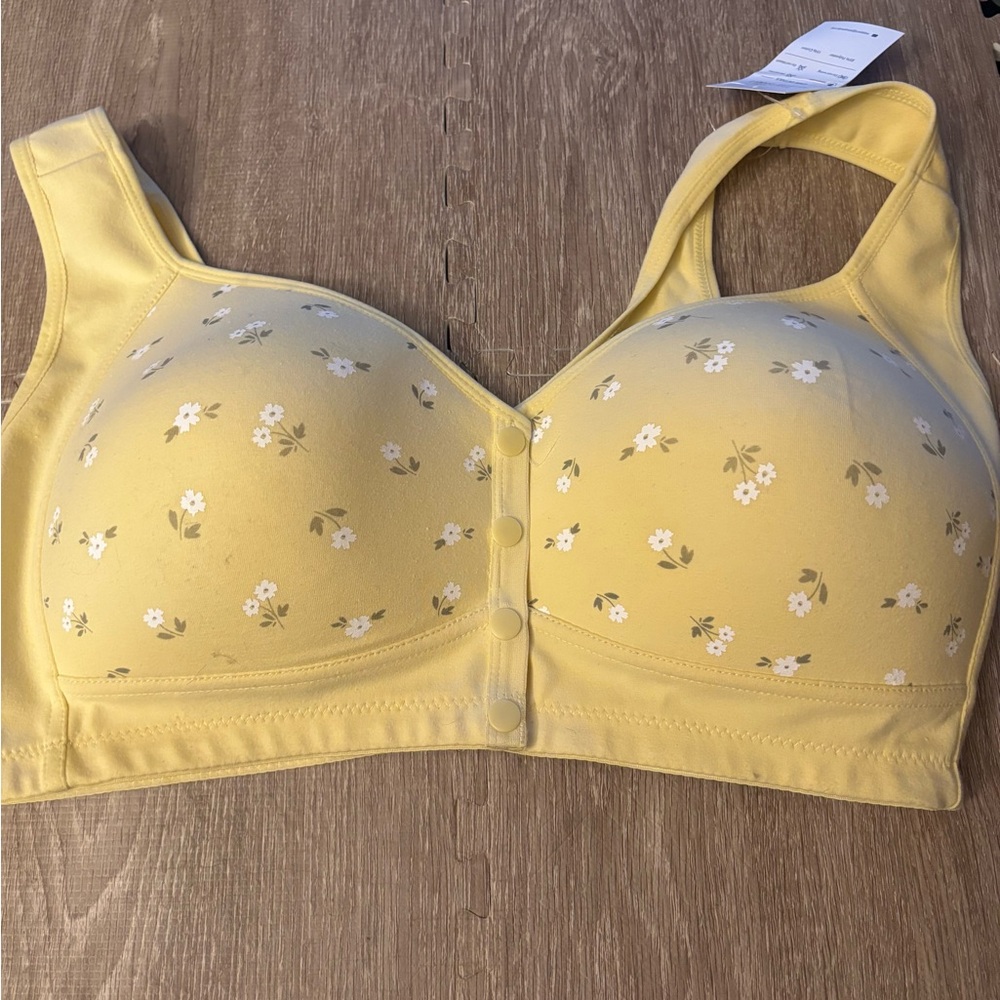 Daisy Yellow Floral Bra